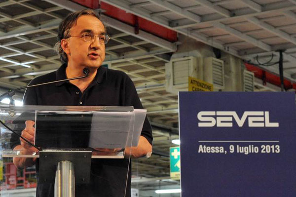 Sergio Marchionne, a Fiat-Chrysler ügyvezető igazgatója